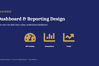 build a KPI dashboard and data visualization report