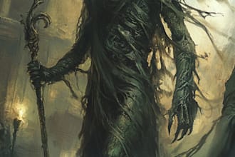 do horror character art and horror character