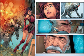 create cinematic graphic novel with storytelling art