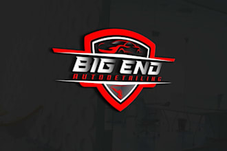 design modern car detailing and automobile wash logo