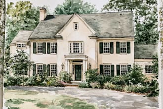 turn your home into watercolor painting