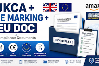 prepare ukca, ce marking, eu declaration and compliance documents