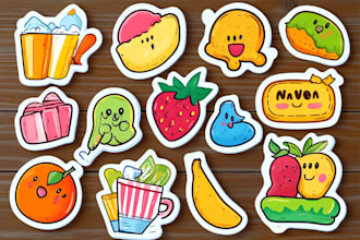 design cute stickers for you