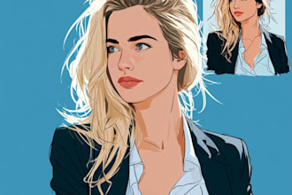 draw your cartoon vector portrait illustrations