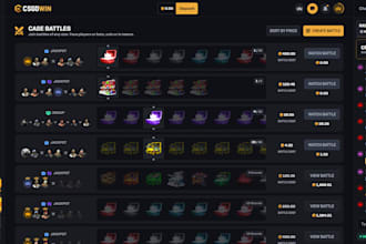 create a case battle csgo skins website