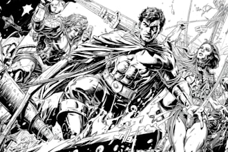 draw top tier comic book pages and graphic novel art