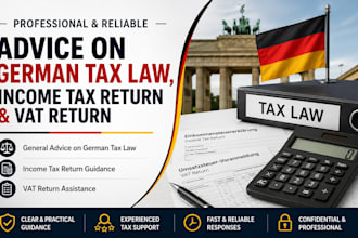 give general advice on german tax law, income tax return and vat return