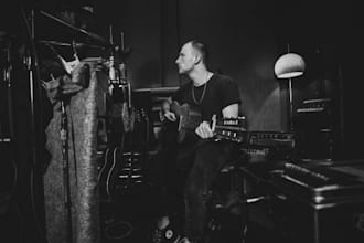 compose custom christian music, acoustic guitar, worship singer with songwriter