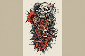do neo traditional and oldschool tattoo design