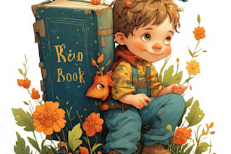 illustrate children story book illustration and character