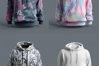 do hoodie mockup with your design