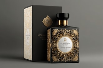 design luxury product packaging, box and label design