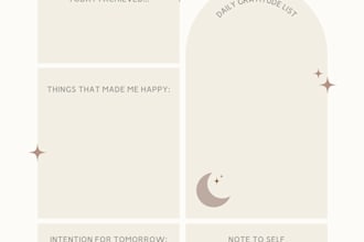 design aesthetic canva journal templates and daily planner