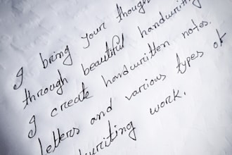 write anything with my beautiful handwriting