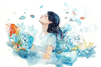 do a watercolor illustration
