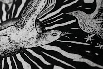 make a linocut tshirt design for brands