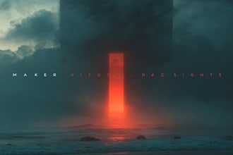 create a vintage retro modern album cover art music cover