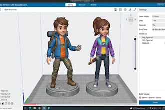 design 3d toy 3d character action figure 3d sculpting stl file for 3d printing