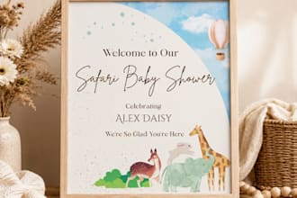 create personalized baby shower invitation template