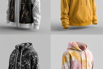 do custom hoodie design or clothing design