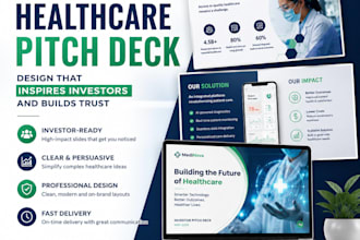 design a professional healthcare pitch deck for investors and startups