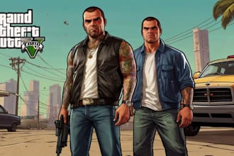draw vector art gta style or game style from your photo