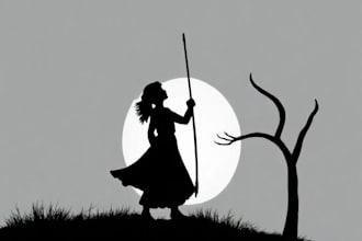 make silhouette and silhouette logo from your photos