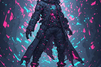 cyberpunk character, original character design