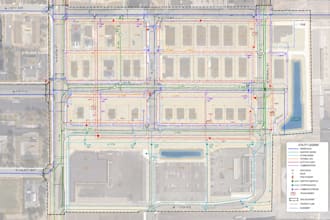 create gis maps for utility, drainage, environmental and infrastructure projects
