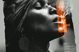 design vinyl art cover for your song or album cover artwork