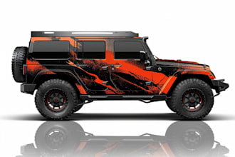 paint a car wrap design and vehicle wrap design