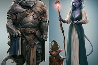 dnd character art and dnd character art