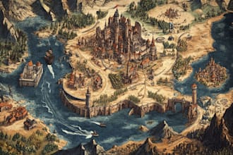 create a fantasy map for you