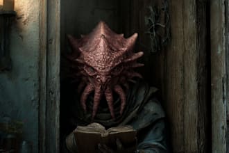 design dark fantasy monster illustrations