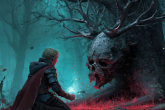 create terrifying fantasy creature designs