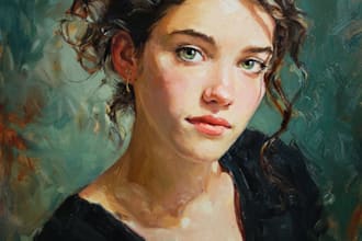 unique oil painting portrait