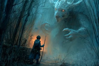 create spooky fantasy character artwork