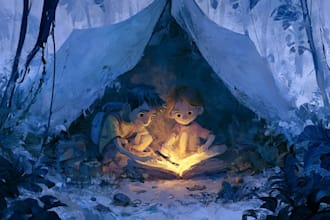 design children story book, child book illustration, picture