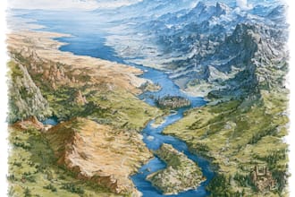 hand draw a professional fantasy map in procreate for your novel