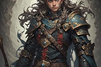fantasy character art and fantasy character art