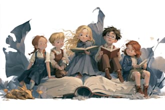 design children book illustration, children book