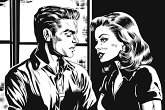 create comic book art