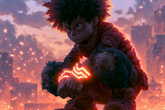 draw anime furry art for you