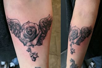 custom american traditional tattoo design