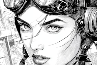 create custom superhero comic book art