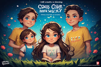 design magical childrens story book covers and illustrations