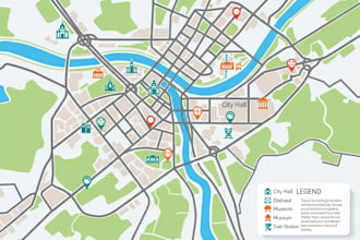 do vector map illustration and event map