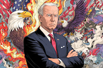 create political satire cartoon art