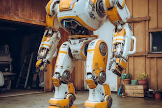 create custom mecha robot art
