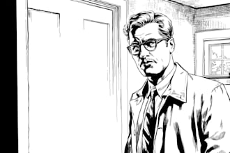 comic book illustration, comic graphic novel